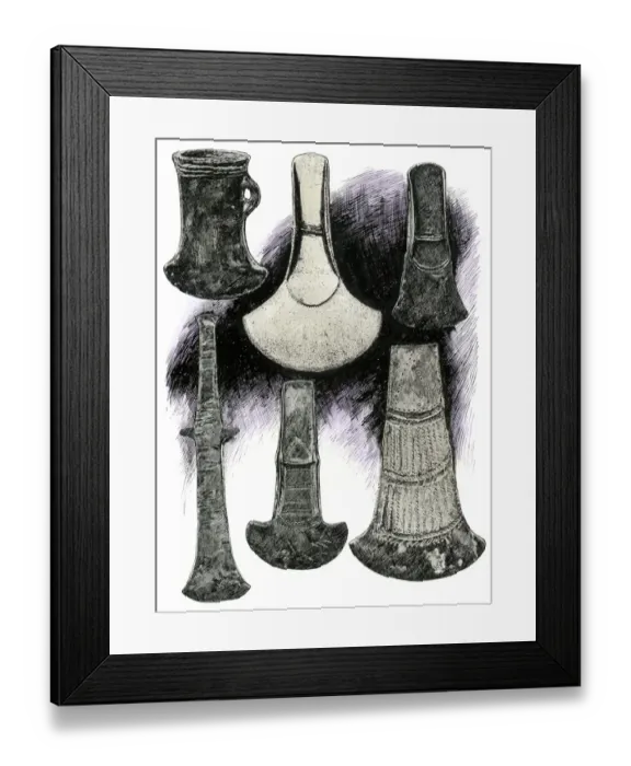 Framed Print : Celtic battle-axes Framed Print : Celtic battle-axes