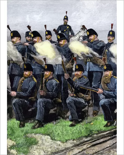 British riflemen, 1880s