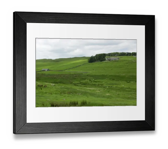 Framed Print : Hadrians Wall across northern England Framed Print : Hadrians Wall across northern England