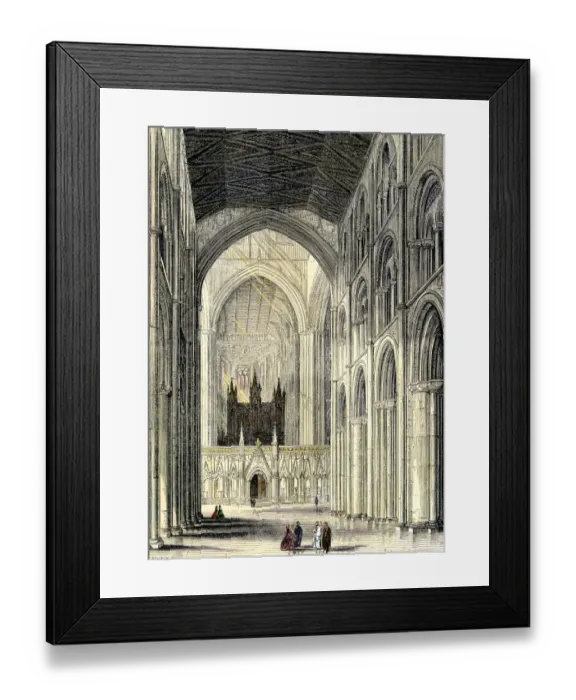Framed Print : Interior of an English cathedral Framed Print : Interior of an English cathedral