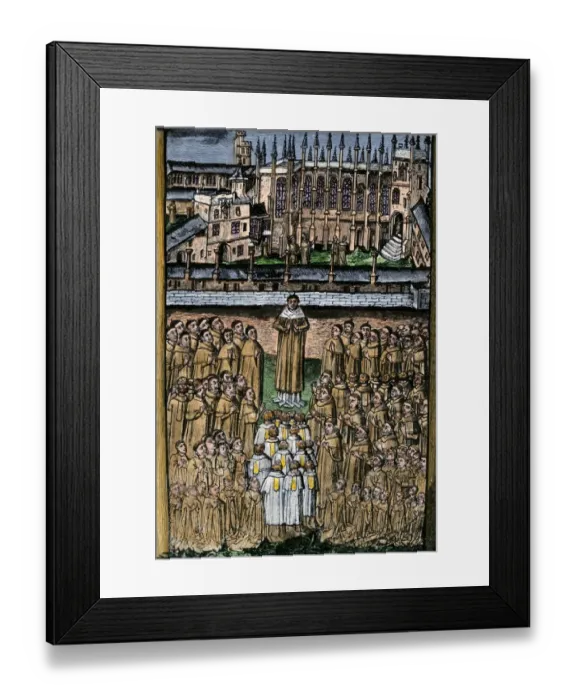Framed Print : New College, Oxford, and its one hundred clerics