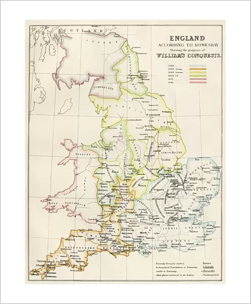 Map of England in 1066