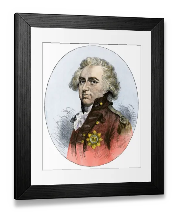 Framed Print : Henry Clinton, British commander-in-chief during the American Revolution Framed Print : Henry Clinton, British commander-in-chief during the American Revolution