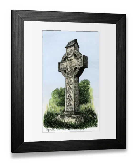 Framed Print : Celtic cross Framed Print : Celtic cross