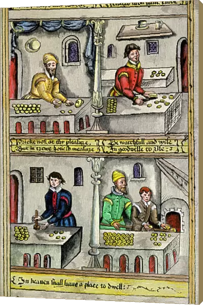 Bakers at their trade in the late Middle Ages
