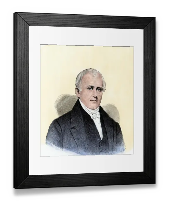 Framed Print : Samuel Slater, known as the Father of American Manufacturing