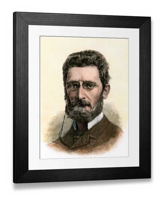 Framed Print : Pulitzer. Journalist Joseph Pulitzer, 1880s.
