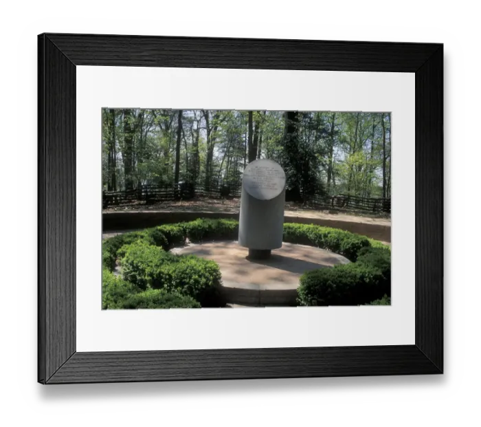 Framed Print : Mount Vernon slave cemetery