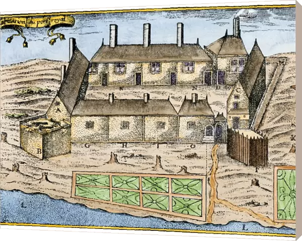 Champlains settlement in Nova Scotia, 1600s