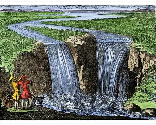 La Salle at Niagara Falls, 1669