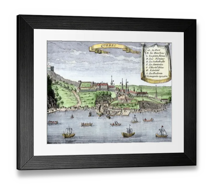 Framed Print : Quebec City and the Saint Lawrence River Framed Print : Quebec City and the Saint Lawrence River