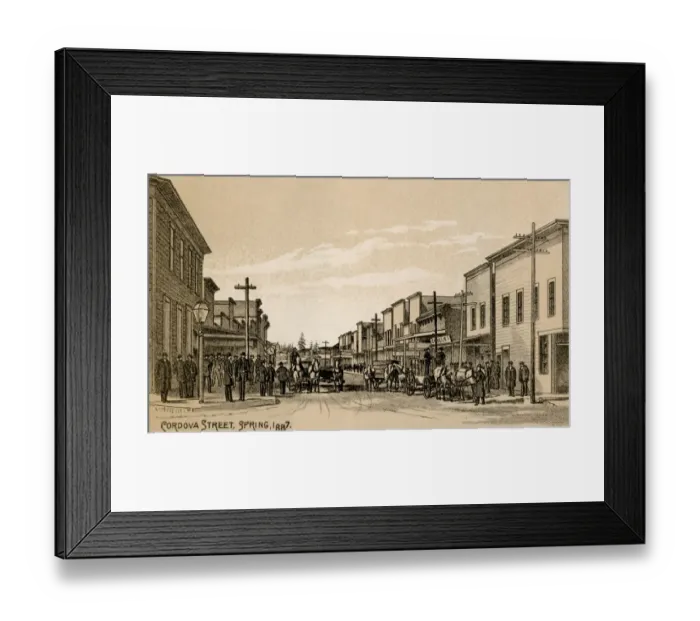 Framed Print : Vancouver, British Columbia, 1870s Framed Print : Vancouver, British Columbia, 1870s