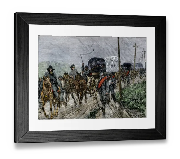 Framed Print : General Lees Confederate army retreating south after the Battle of Gettysburg Framed Print : General Lees Confederate army retreating south after the Battle of Gettysburg