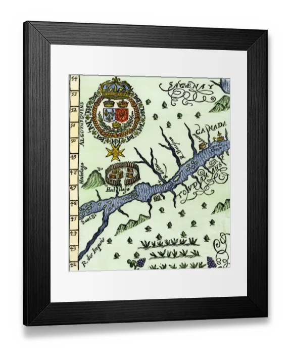 Framed Print : Hochelaga, site of Montreal Framed Print : Hochelaga, site of Montreal