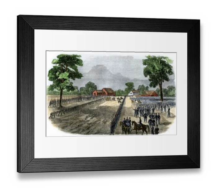 Framed Print : Port Hudson, Louisiana, surrendering to the Union Army, 1863 Framed Print : Port Hudson, Louisiana, surrendering to the Union Army, 1863