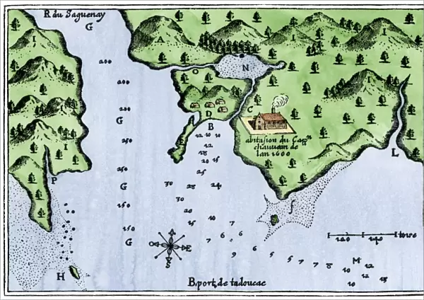 Champlains Tadoussac settlement, 1613