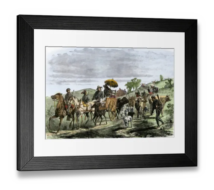 Framed Print : Confederates invading Maryland, 1864 Framed Print : Confederates invading Maryland, 1864