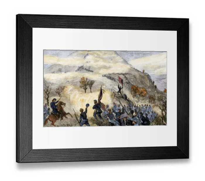 Framed Print : Lookout Mountain battle, Civil War, 1863 Framed Print : Lookout Mountain battle, Civil War, 1863