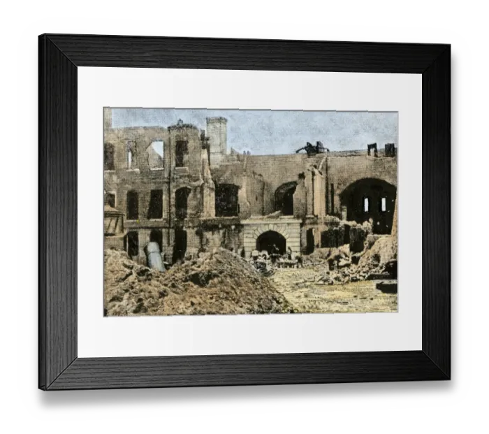 Framed Print : Interior ruins of Fort Sumter after Confederate bombardment Framed Print : Interior ruins of Fort Sumter after Confederate bombardment