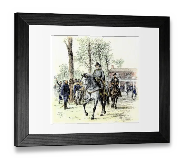 Framed Print : General Robert E. Lee and his aide Col Framed Print : General Robert E. Lee and his aide Col