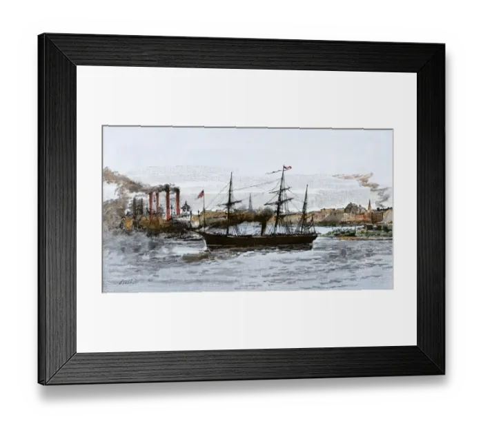 Framed Print : CSS Sumter at New Orleans, 1861 Framed Print : CSS Sumter at New Orleans, 1861