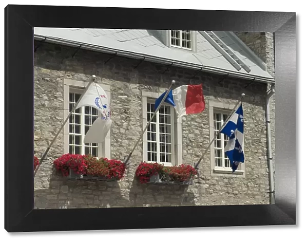 Stone building in the historic district of old Quebec