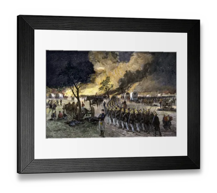 Framed Print : Army of the Potomac under General George B Framed Print : Army of the Potomac under General George B
