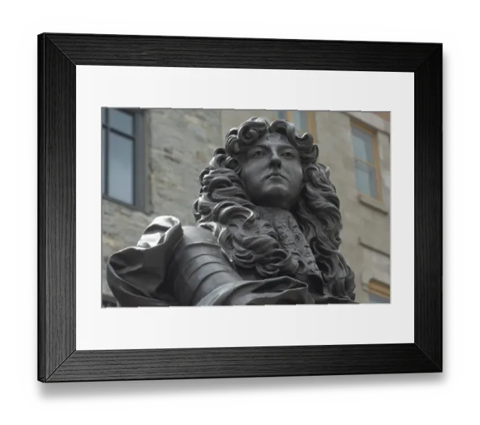 Framed Print : Statue of Louis XIV in old Quebec Framed Print : Statue of Louis XIV in old Quebec