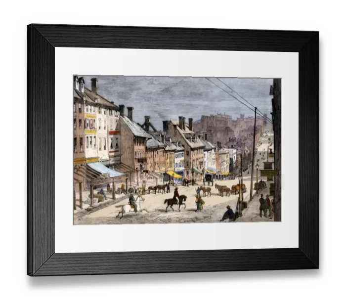 Framed Print : Richmond, Virginia, capitol of the Confederacy Framed Print : Richmond, Virginia, capitol of the Confederacy