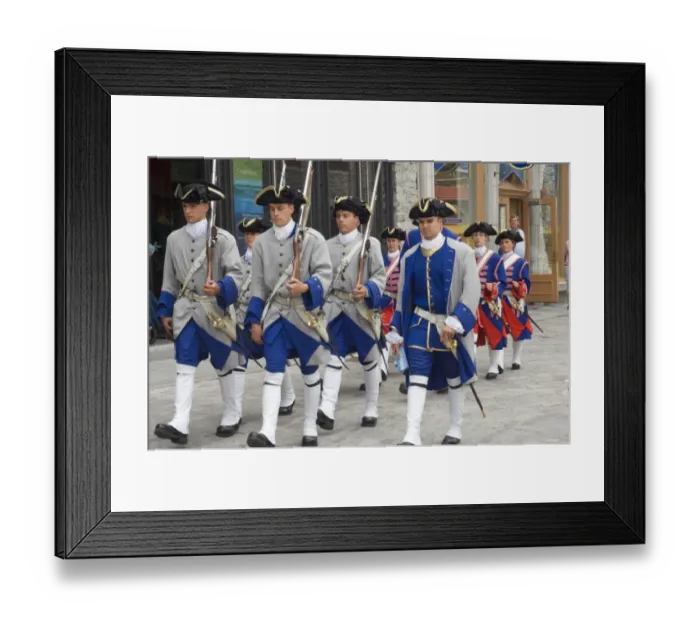 Framed Print : Colonial reenactors in Quebec Framed Print : Colonial reenactors in Quebec