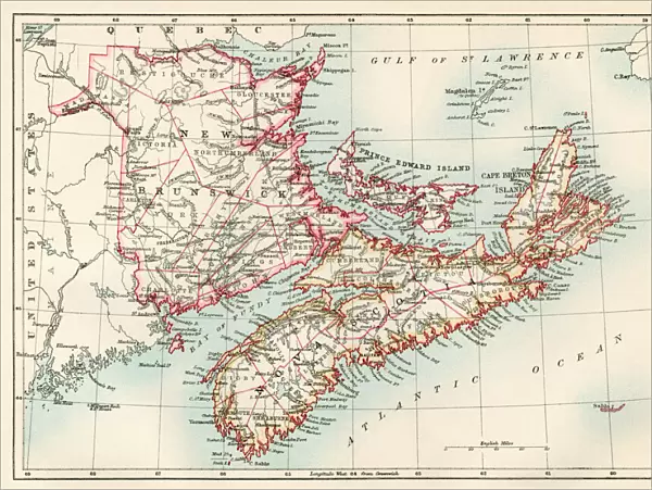 New Brunswick and Nova Scotia, 1870s