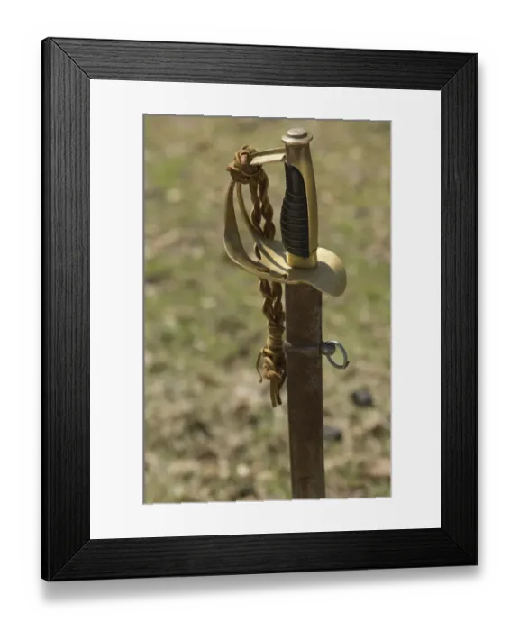 Framed Print : Civil War officers sword Framed Print : Civil War officers sword