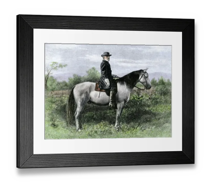 Framed Print : Confederate General Robert E Framed Print : Confederate General Robert E