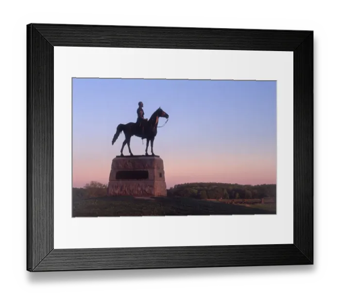 Framed Print : General Meade statue, Gettysburg battlefield Framed Print : General Meade statue, Gettysburg battlefield