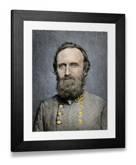 Framed Print : Confederate General Thomas (Stonewall) Jackson Framed Print : Confederate General Thomas (Stonewall) Jackson