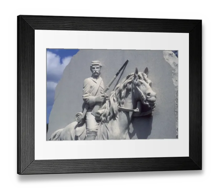 Framed Print : 17th Pennsylvania Cavalry memorial, Gettysburg Battlefield Framed Print : 17th Pennsylvania Cavalry memorial, Gettysburg Battlefield