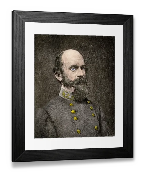 Framed Print : Confederate General Richard Ewell