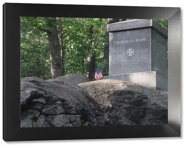20th Maine memorial, Little Round Top, Gettysburg battlefield
