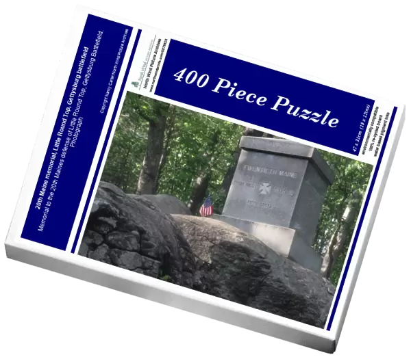 20th Maine memorial, Little Round Top, Gettysburg battlefield