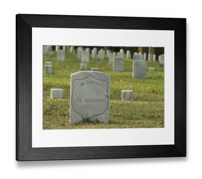 Framed Print : Union grave, National Cemetery, Shiloh battlefield Framed Print : Union grave, National Cemetery, Shiloh battlefield