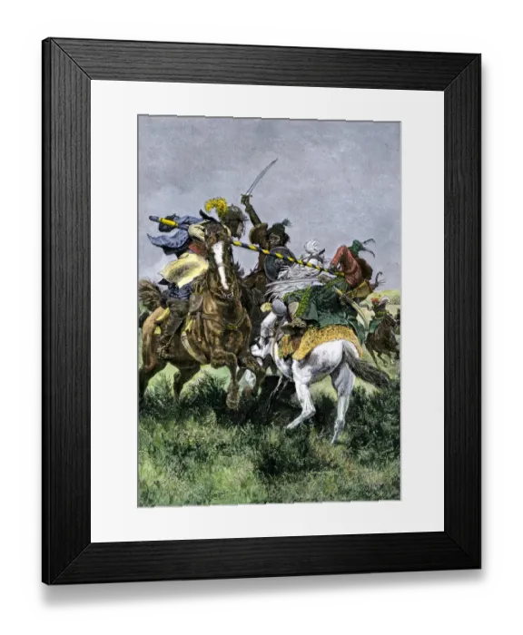 Framed Print : Skirmish between Russian Framed Print : Skirmish between Russian