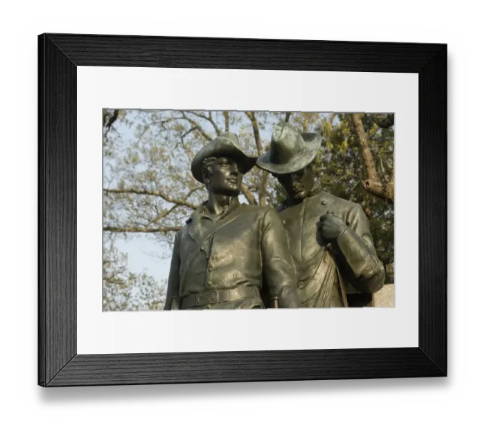 Framed Print : Statue of soldiers on the Confederate Memorial Framed Print : Statue of soldiers on the Confederate Memorial
