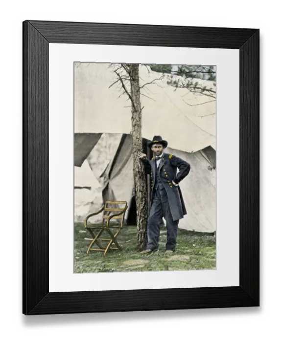 Framed Print : General Grant at his headquarters after the Battle of Cold Harbor Framed Print : General Grant at his headquarters after the Battle of Cold Harbor