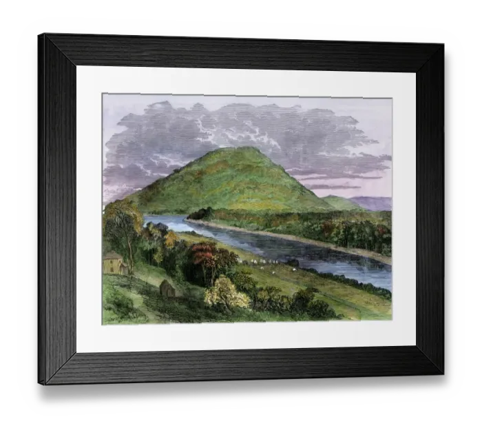 Framed Print : Union Army camp below Lookout Mountain, 1863 Framed Print : Union Army camp below Lookout Mountain, 1863