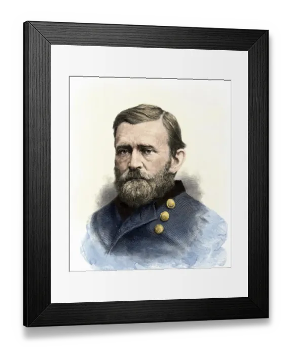 Framed Print : Civil War General Ulysses S Framed Print : Civil War General Ulysses S