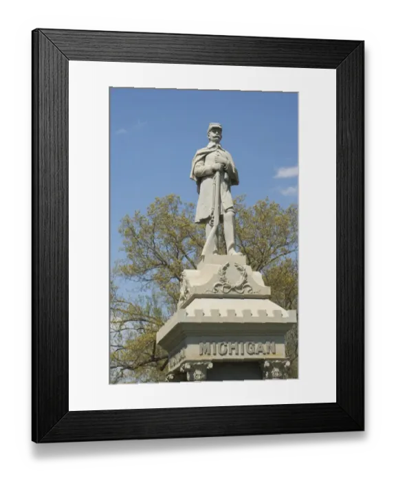 Framed Print : Michigan Civil War memorial, Shiloh battlefield Framed Print : Michigan Civil War memorial, Shiloh battlefield