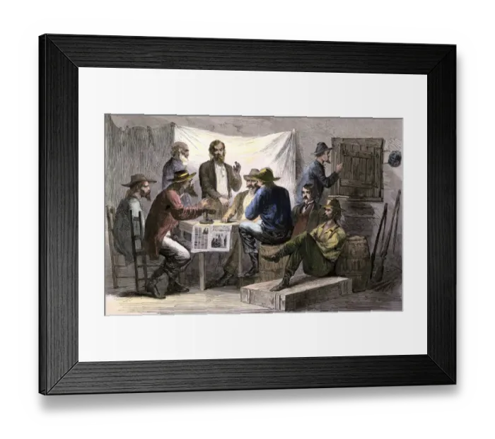 Framed Print : Pro-Union meeting in Louisiana, 1866 Framed Print : Pro-Union meeting in Louisiana, 1866