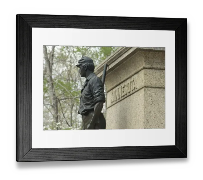 Framed Print : Minnesota Civil War memorial, Shiloh battlefield