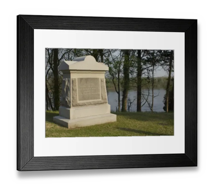 Framed Print : Pittsburgh Landing memorial, Shiloh battlefield