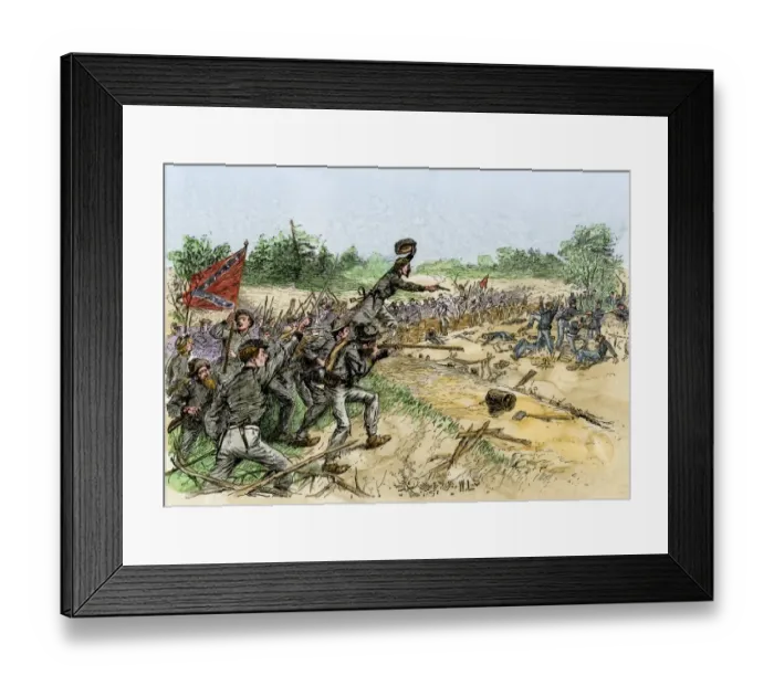 Framed Print : Confederate advance at the Battle of Chancellorsville Framed Print : Confederate advance at the Battle of Chancellorsville